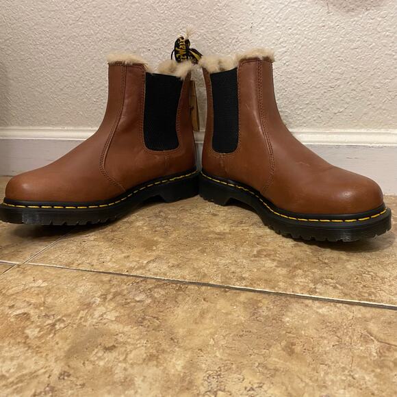 Dr. Martens Brown Ankle Boots with Black Sole - Picture 2 of 12